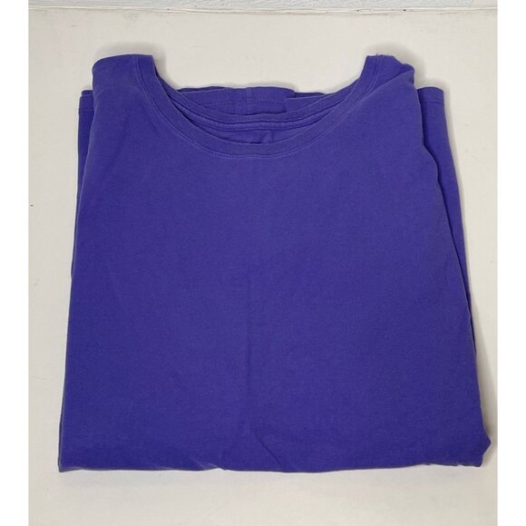 Just My Size Purple Short Sleeve Crewneck T-Shirt Plus Size Womens 3X 22W 24W - Picture 3 of 4
